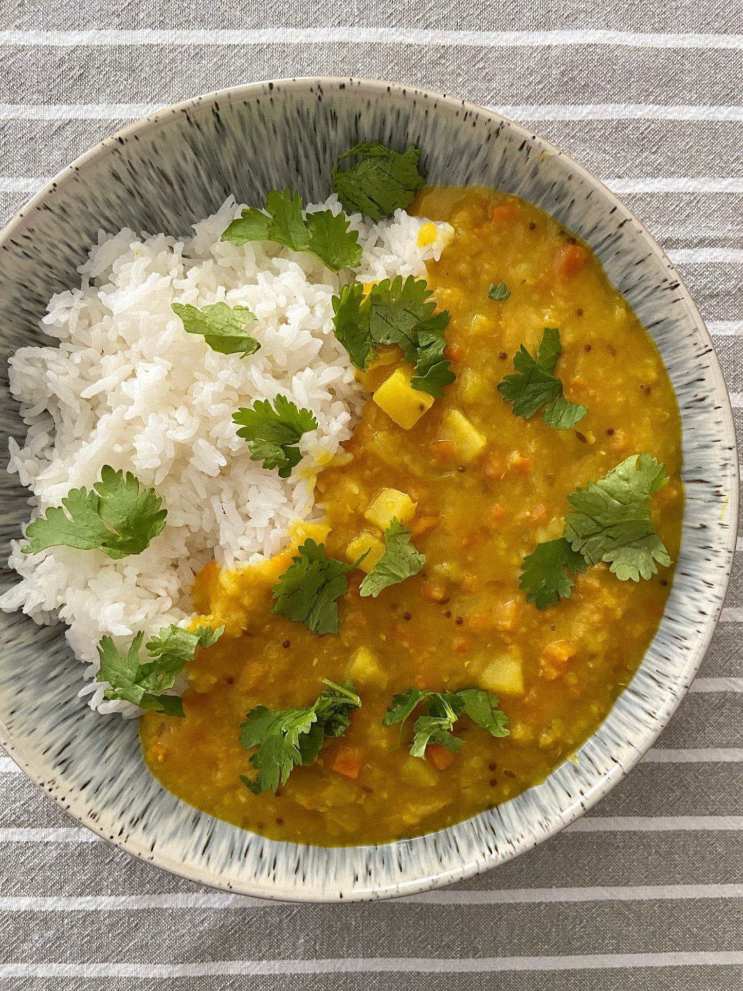 Red lentil dal