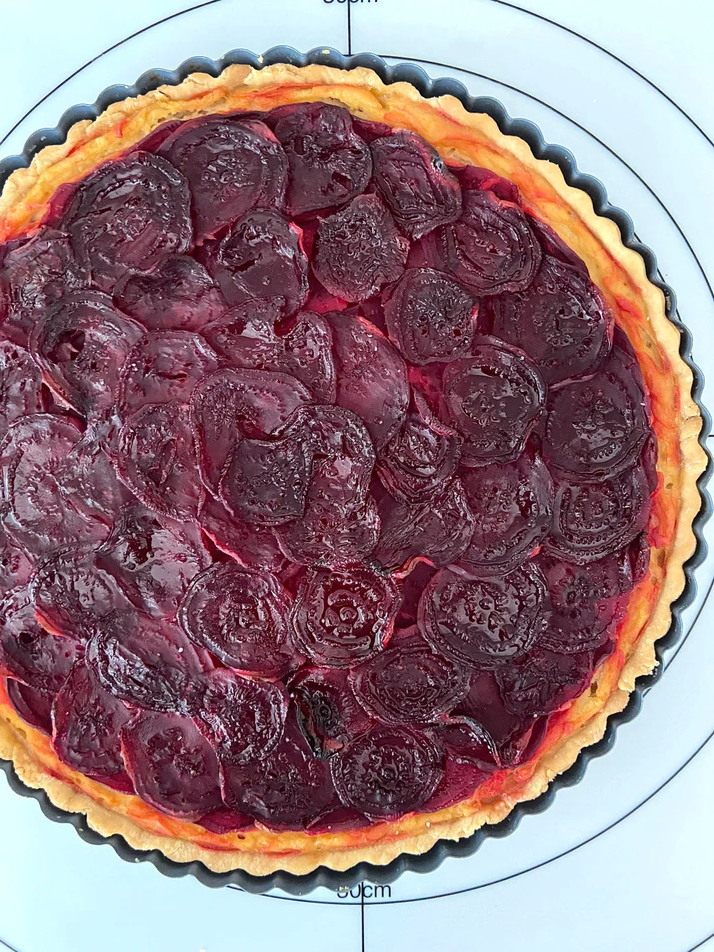 Beetroot quiche