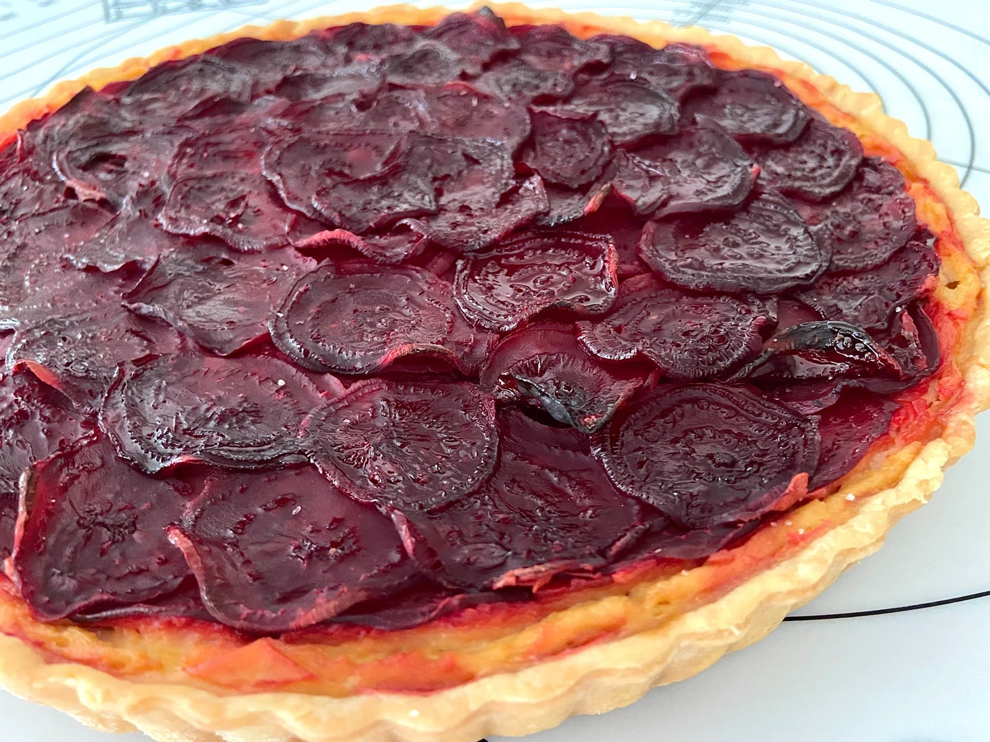 Beetroot quiche