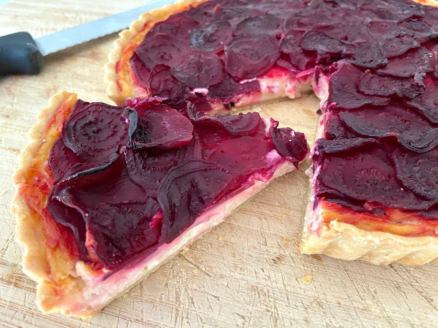 Beetroot quiche